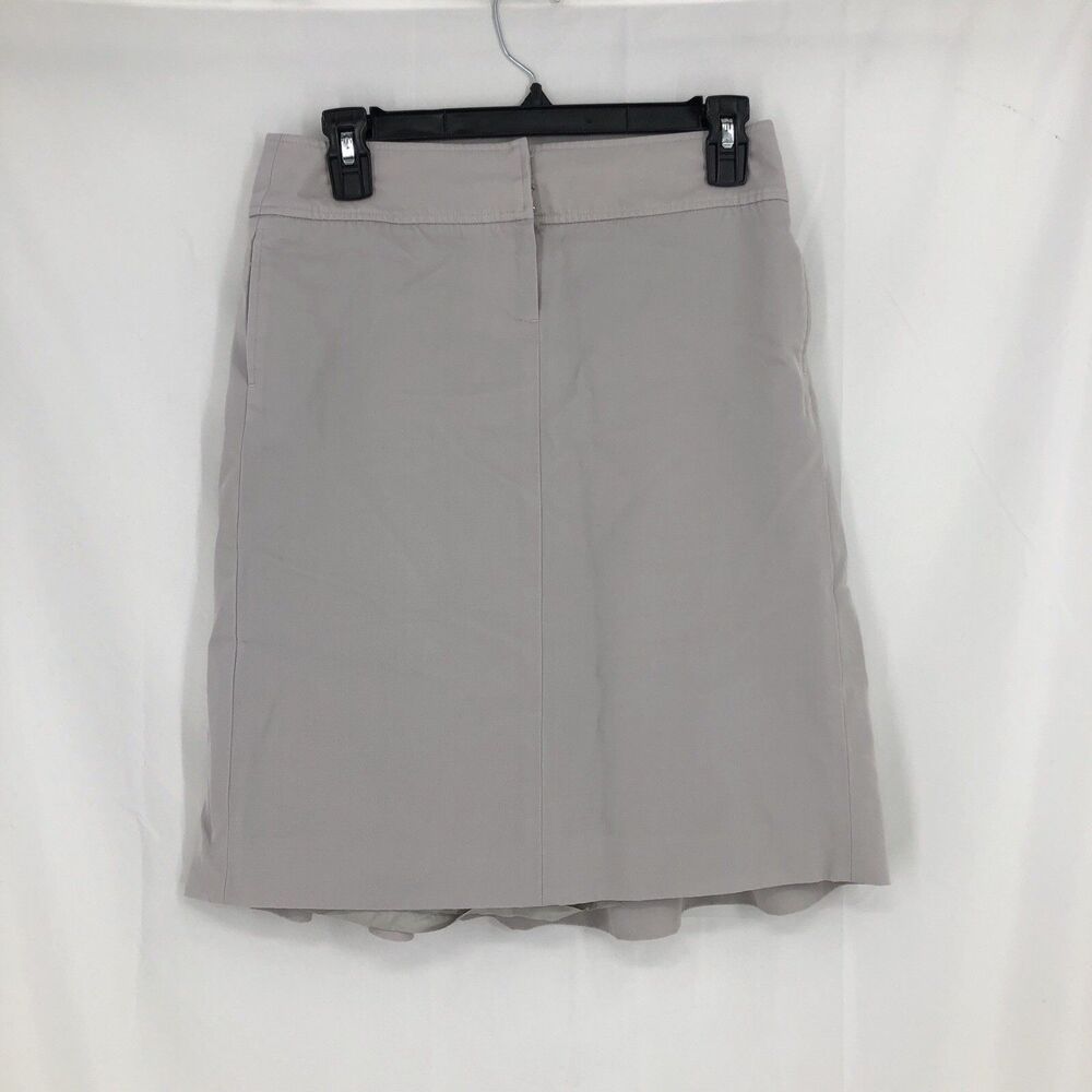 J Crew Pencil Skirt Womens P4 Beige Wool Classic Office Workwear Business